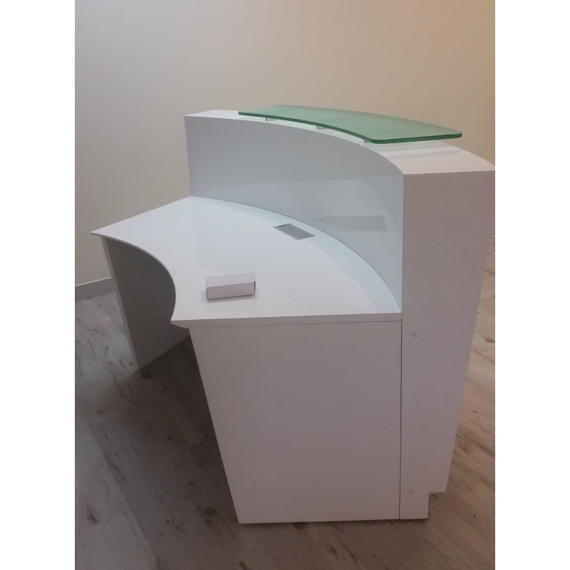 Evo Reception Desk Gloss White