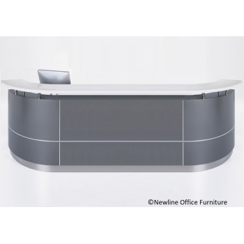 Executive Reception Desk C-Shape
