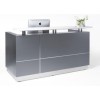 Hugo Reception Desk Metallic Grey