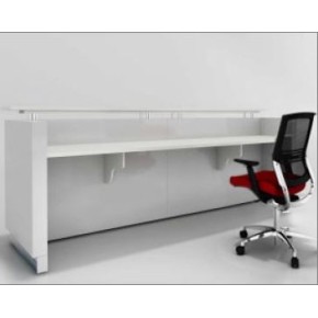 Hugo Plus Reception Desk Gloss White