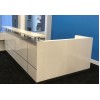 Hugo Plus Reception Desk Gloss White