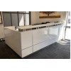 Hugo Plus Reception Desk Gloss White