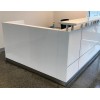 Hugo Plus Reception Desk Gloss White