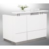 Hugo Reception Desk Gloss White