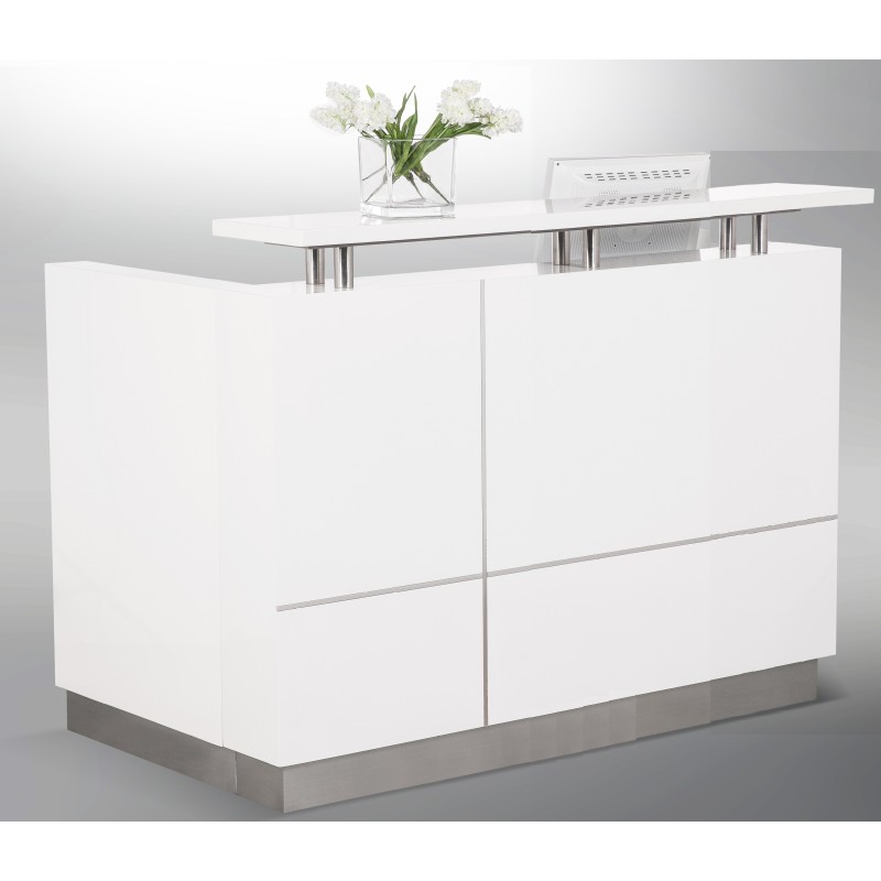 Hugo Reception Desk Gloss White