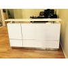 Hugo Reception Desk Gloss White