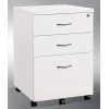 Pedestal Mobile 3 Drawer Gloss White