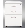 Pedestal Mobile 3 Drawer Gloss White