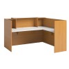 Sorrento Reception Desk 3 SIZES Beech & White