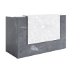 Sorrento Reception Desk 2 SIZES Marble Grey