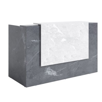 Sorrento Reception Desk 2 SIZES Marble Grey