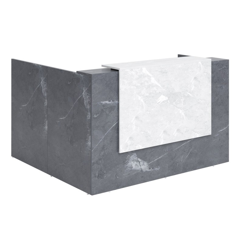 Sorrento Reception Desk 2 SIZES Marble Grey