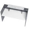 Sorrento Reception Desk 2 SIZES Marble Grey