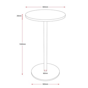 Disc Base Bar Table