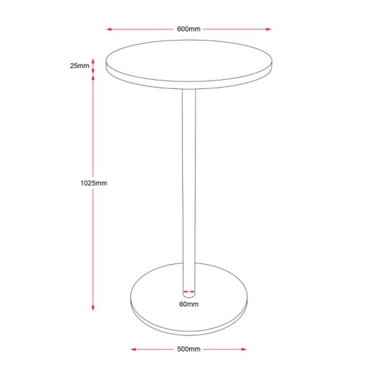 Disc Base Bar Table