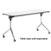 Flip Table White and Chrome