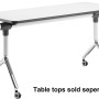 Flip Table White and Chrome