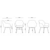 Aspen 4 Leg Tub Chair