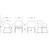 Aspen Sled Base Tub Chair