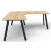 Deluxe Infinity 1 PERSON CORNER WORKSTATION Eternity Leg  