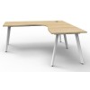 Deluxe Infinity 1 PERSON CORNER WORKSTATION Eternity Leg  