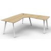 Deluxe Infinity 1 PERSON CORNER WORKSTATION Eternity Leg  