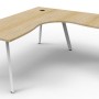 Deluxe Infinity 1 PERSON CORNER WORKSTATION Eternity Leg  