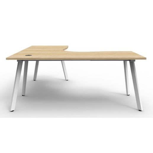 Deluxe Infinity 1 PERSON CORNER WORKSTATION Eternity Leg  