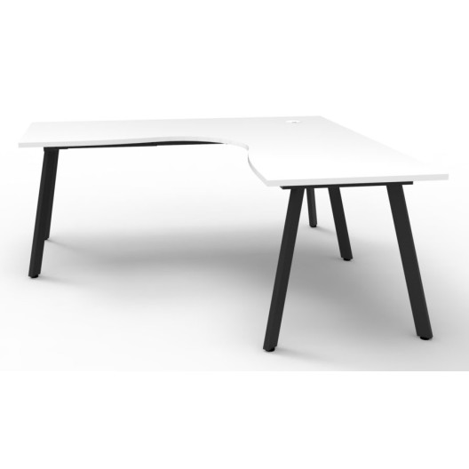 Deluxe Infinity 1 PERSON CORNER WORKSTATION Eternity Leg  