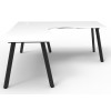 Deluxe Infinity 1 PERSON CORNER WORKSTATION Eternity Leg  