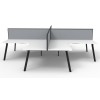 Deluxe Infinity 4 PERSON CORNER WORKSTATION Eternity Leg  