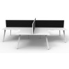 Deluxe Infinity 4 PERSON CORNER WORKSTATION Eternity Leg  