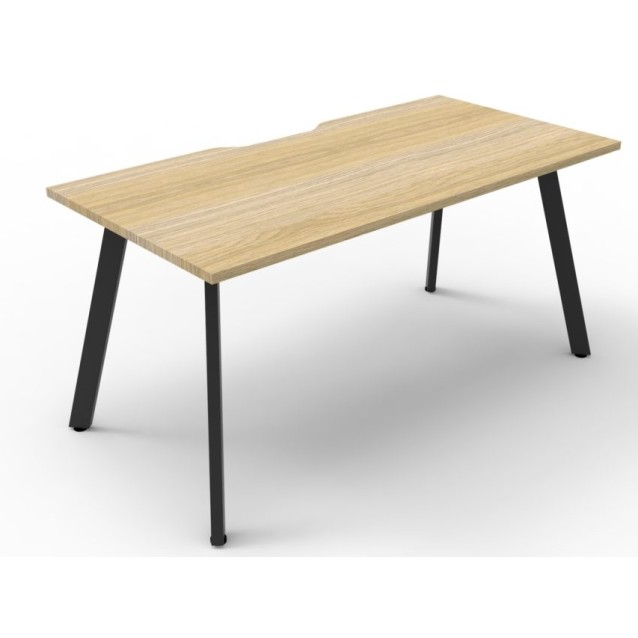 Deluxe Infinity 1 PERSON WORKSTATION Eternity Leg Single-Sided No Screen