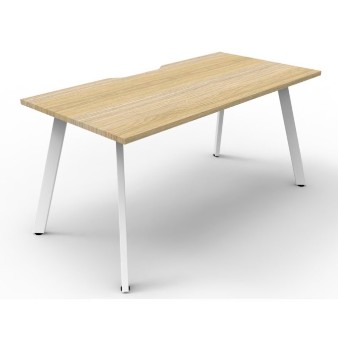 Deluxe Infinity 1 PERSON WORKSTATION Eternity Leg Single-Sided No Screen