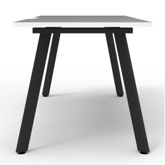 Deluxe Infinity 5 PERSON WORKSTATION Eternity Leg Single-Sided No Screen