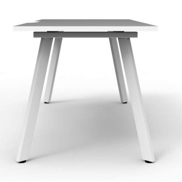 Deluxe Infinity 5 PERSON WORKSTATION Eternity Leg Single-Sided No Screen