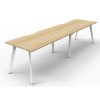 Deluxe Infinity 2 PERSON WORKSTATION Eternity Leg Single-Sided No Screen