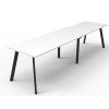 Deluxe Infinity 2 PERSON WORKSTATION Eternity Leg Single-Sided No Screen