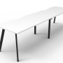 Deluxe Infinity 2 PERSON WORKSTATION Eternity Leg Single-Sided No Screen