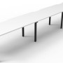 Deluxe Infinity 3 PERSON WORKSTATION Eternity Leg Single-Sided No Screen