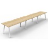 Deluxe Infinity 3 PERSON WORKSTATION Eternity Leg Single-Sided No Screen