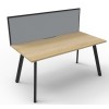 Deluxe Infinity 1 PERSON WORKSTATION Eternity Leg Single-Sided With Screen