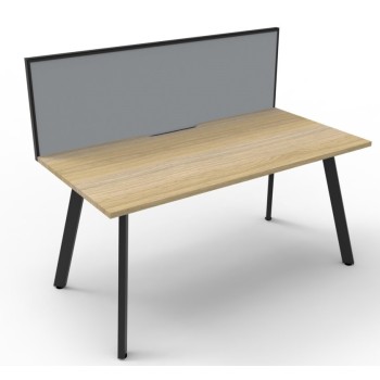 Deluxe Infinity 1 PERSON WORKSTATION Eternity Leg Single-Sided With Screen