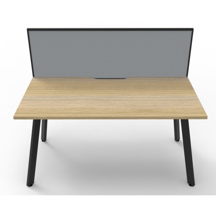 Deluxe Infinity 1 PERSON WORKSTATION Eternity Leg Single-Sided With Screen