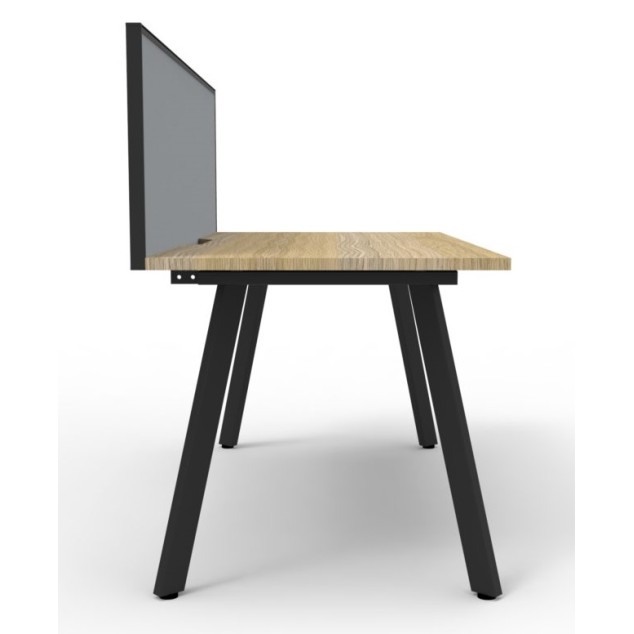 Deluxe Infinity 1 PERSON WORKSTATION Eternity Leg Single-Sided With Screen