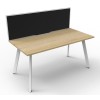 Deluxe Infinity 1 PERSON WORKSTATION Eternity Leg Single-Sided With Screen