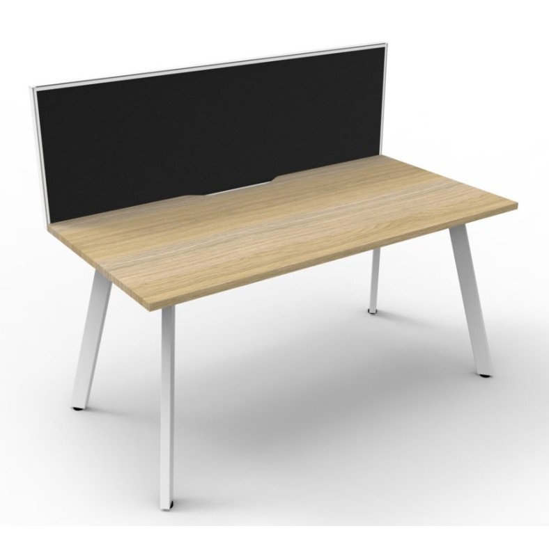 Deluxe Infinity 1 PERSON WORKSTATION Eternity Leg Single-Sided With Screen