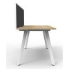 Deluxe Infinity 1 PERSON WORKSTATION Eternity Leg Single-Sided With Screen