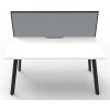 Deluxe Infinity 1 PERSON WORKSTATION Eternity Leg Single-Sided With Screen