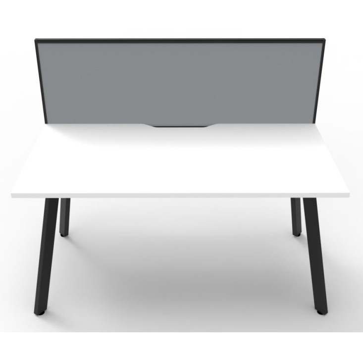 Deluxe Infinity 1 PERSON WORKSTATION Eternity Leg Single-Sided With Screen